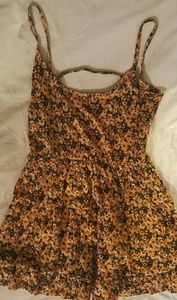 Adorable Black Yellow Sunflowers Sundress Dress